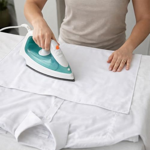 39.3 X 39.3 Inch Pressing Cloth for Ironing, Large Cotton Ironing Cloth to Protect Clothes Iron Clothes Fabric Press Clothing Sewing and Ironings Fabric Protector Press Tool for Silk Organza