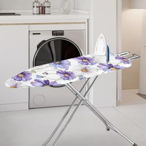 Ironing Board Protector, Fashion Iron Board Covers Standard Size Padding Decorative Covers for Most Iron Boards Ironing Pad Cover Fashion Household Items Flower Print - color: Fashion Flower Print