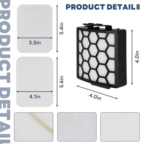 Vacuum Filters Replacement for Shark Navigator Zero-M Self-Cleaning Brushroll Pet Pro Upright Vacuum ZU102 ZU100 ZU60 ZU62 ZU62C NV150 NV151 NV255 NV181,1 HEPA Filter, 2 Foam 2 Faux Felt Filters - color: For NV150 etc-1 HEPA Filter, 2 Foam & 2 Faux Felt F