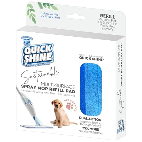 Quick Shine Spray Mop Micofiber Refill Pad, Washable & Reusable - size: 1 Pad