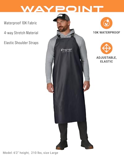 FROGG TOGGS Men's Waypoint Angler Waterproof Apron - color: Black