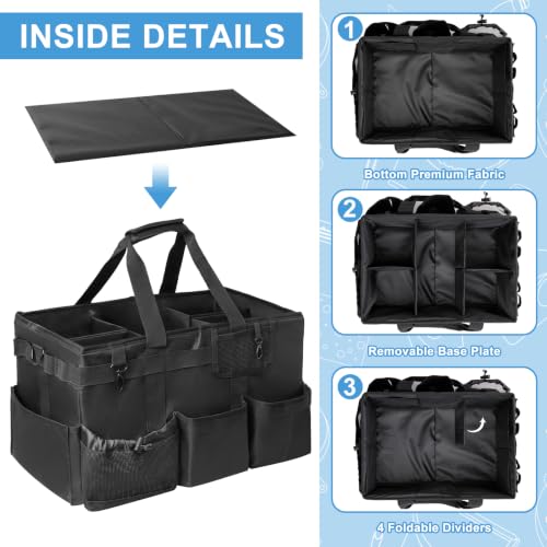 Wearable Cleaning Caddy Bag Extra Large Capacity 45×30×28cm - color: Black, size: Extra Large