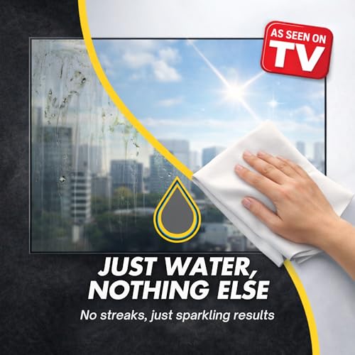 Microfiber Magic Cloth, Streak-Free Glass & Window Cleaning Cloth, 6-Pack - size: 6-Pack