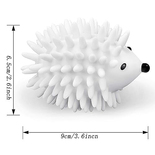 2pcs Silicone Hedgehog Laundry Balls, Anti-tangling and Stain-Removing Laundry Balls for Household and School Washing Machines