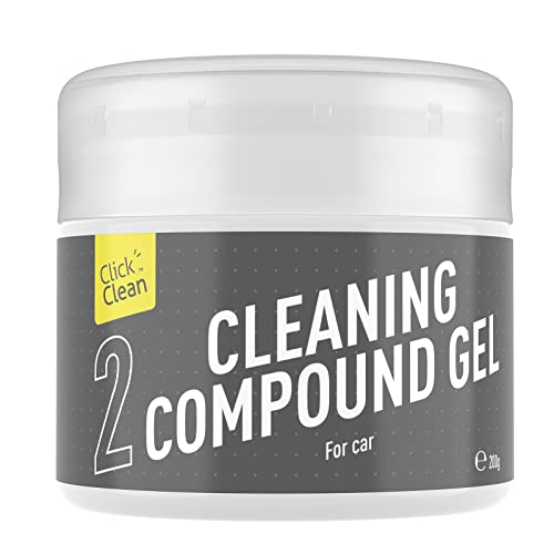CLICK CLEAN Car Cleaning Gel, 7oz Reusable Dust Cleaning Putty - color: Gray