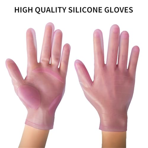 vodvob reusable silicone gloves, finger protectors for epoxy resin casting DIY crafts, household cleaning gloves - color: Purple