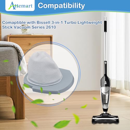 2610 2611 Filter for Bissell 3-in-1 Turbo Lightweight Corded Stick Vacuum