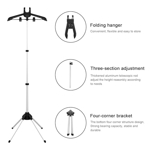 Steamer Hanger Stand with Garment Steamer Ironing Gloves,Garment hanger for steaming clothes,Steam rack for clothes,Handheld garment steamer rack - color: Sharp Gloves + Steamer Rack