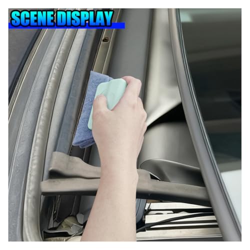 2PCS Magic Window Track Cleaner (Green&Gray) - color: GN&GY
