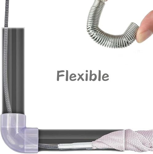 118-Inch Flexible Drain Snake with 4-Claw Grabber for Deep Clogs & Items - style: 118 IN