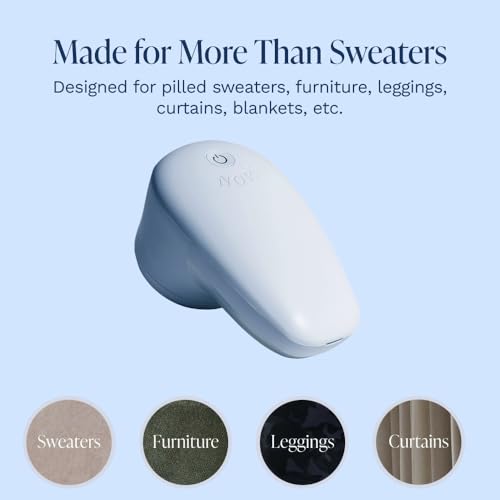 Nori Trim Fabric Shaver - Lint Remover for Clothes & Furniture - Blue - color: Blue