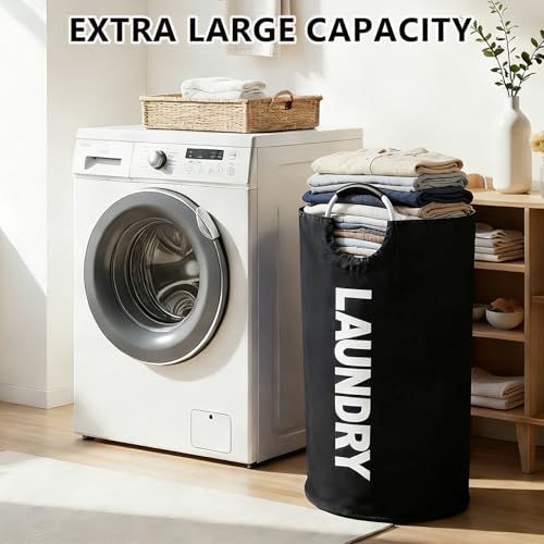 A Large 90 Liter Laundry,Black - color: black