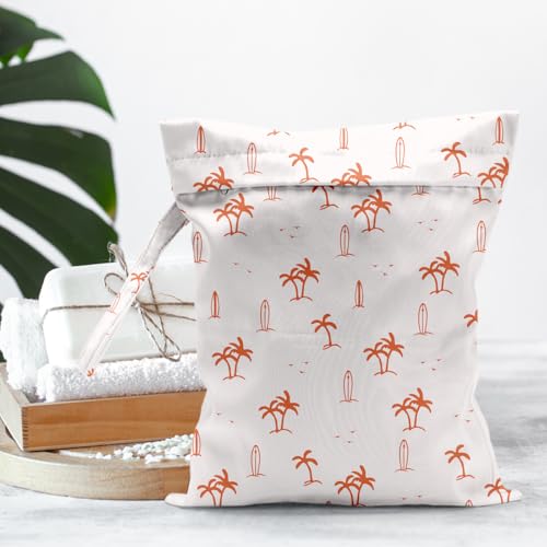 Cute Waterproof Cloth Diaper Reusable Swimsuits Wet Dry Bag for Travel - color: Sailboat