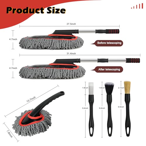 Car Duster Exterior Scratch Free,Microfiber Car Duster