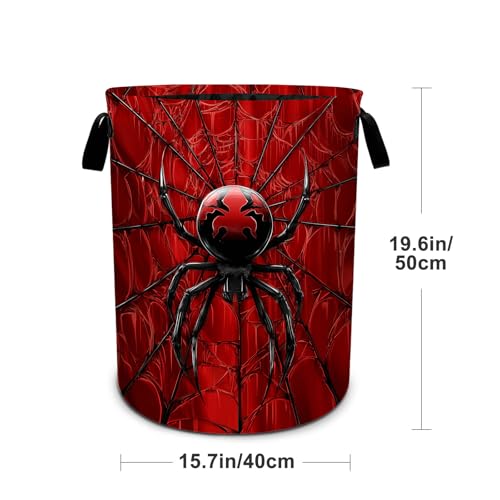 Halloween Laundry Basket Foldable Laundry Hamper With Handles Clothes Storage Bucket Organizer Laundry Bag For Bedroom Bathroom Laundry Storage 19.6 x 15.7 - color: Halloween