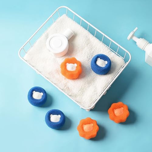Dryer Balls Laundry Reusable, Softens Laundry Naturally Reduces Drying Time & Static Non-Toxic Washing Balls Reusable Dryer Balls for Laundry Bedding Clothes 6/9/12PCS - color: Style-006