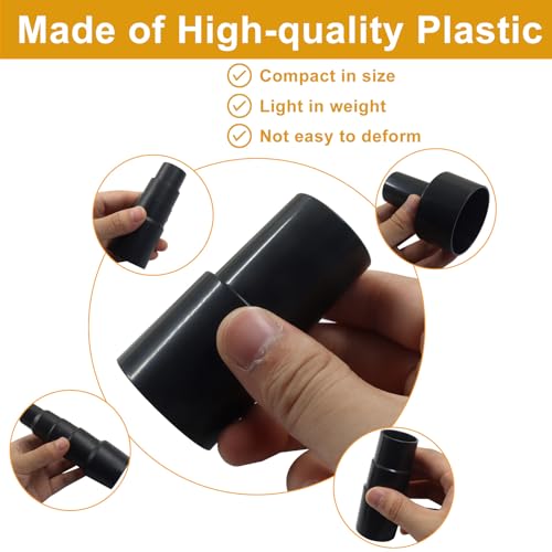 5 Pcs Universal Vacuum Hose Adapter Kit, Multi-Size, Black - size: Kit 3 (5 pcs)