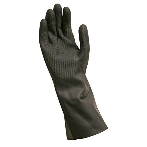 Grease Monkey Neoprene Long Cuff Gloves, Large, For washing dishes, cleaning cars, handling chemicals, or for extra grip,Black - size: Large (1 Pair)