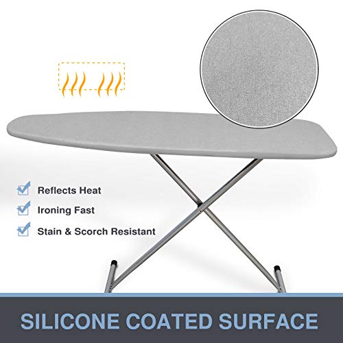VividPaw Ironing Board Cover and Pad, Standard Size 15x54, Thick Padding - color: Gray, size: 15" x 54"