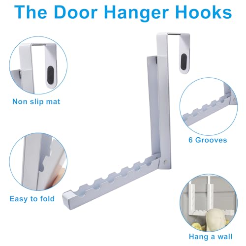 Over The Door Hanger Folding Clothes Drying Rack, 1 Pack, White - color: 1pcs
