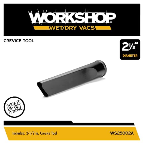WORKSHOP Wet/Dry Vacs WS25002A 2-1/2-in. Crevice Tool Vacuum Attachment - size: 2-1/2"