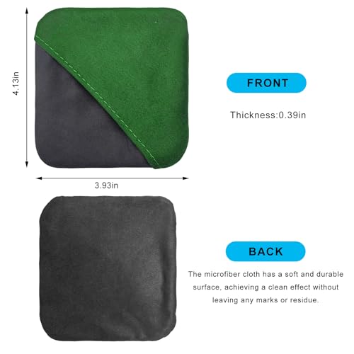 Ohleats Car Screen Cleaner, Microfiber Cleaning Pad, Green&Gray - color: Green&gray,1pcs