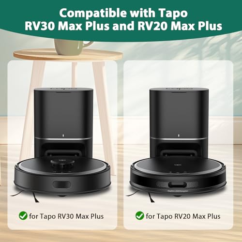 KGC 12 Pack for Tapo RV30 Max Plus Robot Vacuum Accessories Dust Bags - color: For Tapo RV30/RV20, size: 12 Pack