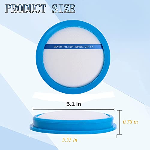 440010894 Vacuum Filter, Round Washable Rinsable Filter Compatible with Hoover React Whole Home & Hoover Fusion Cordless Vacuums UH74100 UH74200 UH74205 UH74210…