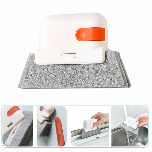 13pcs Window Groove Cleaning Brush Kit, Magic Window Track Cleaner, Crevice Cleaner Brush, Sliding Door Track Cleaner, Gap Cleaning Brush for Sill, Tile Lines, Sliding Door, Keyboard. Small Brush Set.