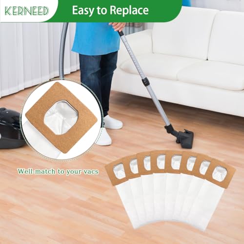 8 Pack Type I HEPA Vacuum Bags Compatible for Hoover Platinum Type I Canister Vacuum Cleaner, Replace Part AH10005