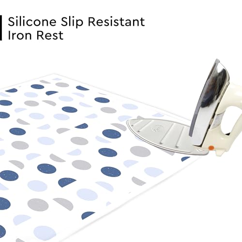 Encasa XO Ironing Mat for Table Top, Heat Resistant Pad, Large, 48"x28" - color: Blue Moon, size: Large