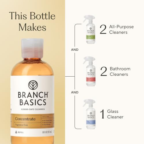 Branch Basics Surface Cleaning Kit: 8 oz Concentrate, Refillable Bottles - style: 8oz Concentrate - Plastic Bottles