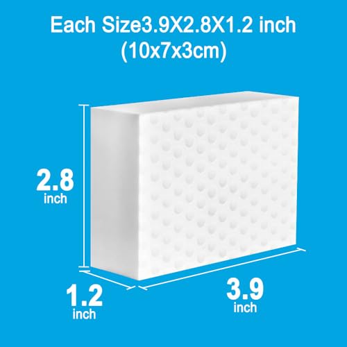 Magic Sponges Cleaning Eraser,10 Pack Melamine Sponge Cleaning Pads in Bulk - size: 3.9*2.4*0.8
