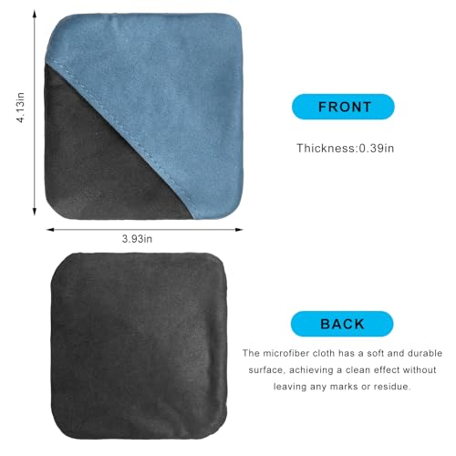 Ohleats Car Screen Cleaner, Microfiber Cleaning Pad - color: Blue&Gray,1Pcs