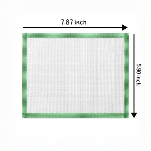 5 Pcs Thick Texture Fuse Bead Ironing Paper, 7.87"x5.97" White Heat-Resistant Fiberglass Cloth, Non-Stick & Reusable Pressing Film for Perler Beads Craft Accessories (Random Color Edge)