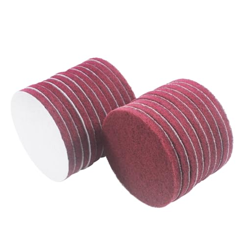 20 Pcs 4" Drill Brush Scrubber Scouring Pads - style: Red - 400#
