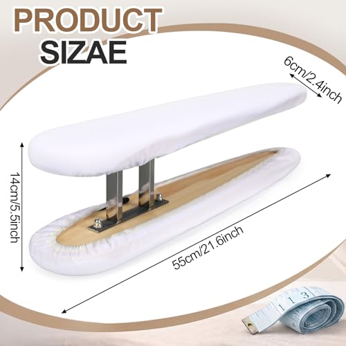 Mifoci Dual Sided Sleeve Ironing Board for Sleeve Pressing,White