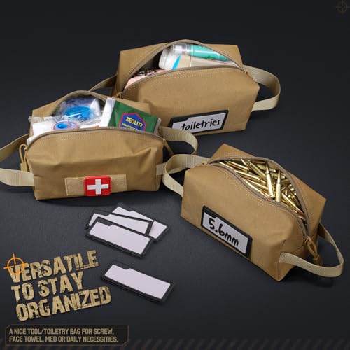 LIVANS 2 Pack Tactical Ammo Storage Bag for Bullet - color: Khaki-2 Pack
