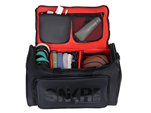 Sneaker Duffel Travel Bag for Men Shoe Bags for Travel Sneaker Bag Basketball Outdoor Sports Gym Bag Travel shoe bag With 3 Adjustable Compartment Dividers Travel Shoe Bags - color: red