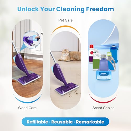 Bisenkud Refillable Bottle for Swiffer® Wet Jet™ Mop - 500ml
