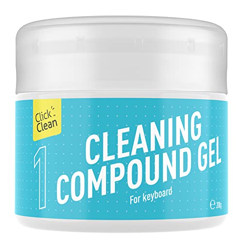 CLICK CLEAN Keyboard Cleaning Gel, 7oz Reusable Dust Cleaning Putty - color: Blue