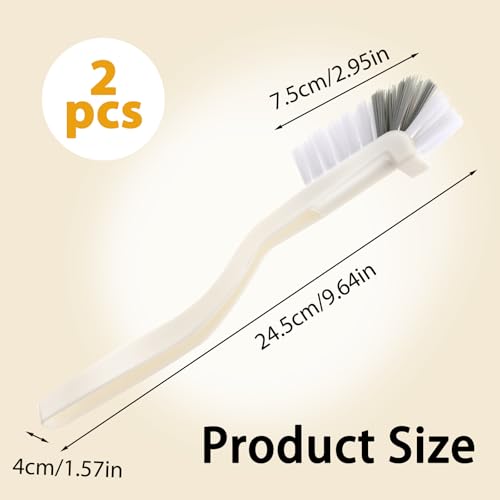 Kitchen Scrub Brush, Angle Cleaning Brush Right Angle Scrub Brushes Cleaning Dish Scrub Brushes for Sink Household Dish Edge Corners Small Space Crevice Cleaning with Stiff Bristles