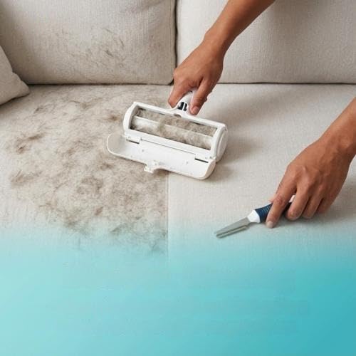 Reusable Pet Hair Remover Roller – Dog & Cat Fur Remover Brush for Furniture, Carpet & Clothes – Reusable & Eco-Friendly by CarpathianTradeCo