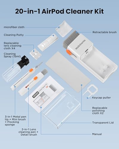 20-in-1 AirPod Cleaning Kit Pro 4 3 2 1 Cleaner Tool for Earbud Phone
