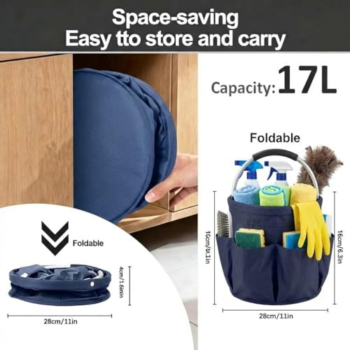 Cleaning Caddy For Cleaning Supplies Organizer Bucket - color: Blue