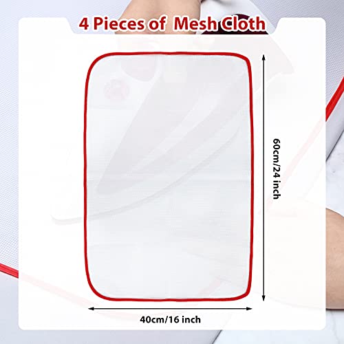 10 Pieces Protective Ironing Scorch Mesh Cloth Pressing Cloth Pad for Easy Ironing and Protection