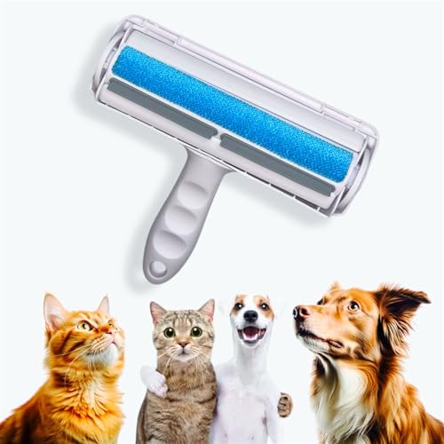 Pet Hair Removal Tool for Couches - Remove Dog & Cat Hair from Furniture - Reusable Fur Trapping Brush That Effectively Extracts Animal Hair from Upholstery - color: Blue