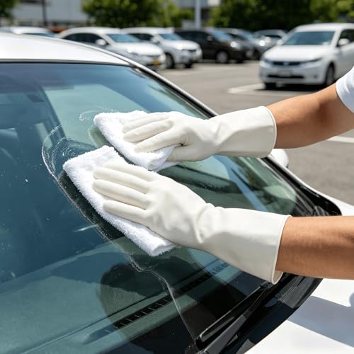 15mil Heavy Duty Reusable Nitrile Cleaning Gloves, 6 Pairs, L