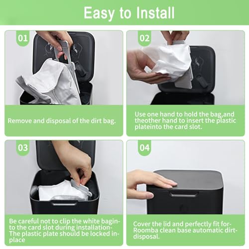 22 Pack Vacuum Bags for iRobot Roomba 104 105 405 504 505 705 Combo 10 Max i7 i7+ i3 i3+ i8 i8+ j5+ i5+ i4 i4+ i1+ i6 i6+ j5+ j7 j7+ s9 s9+, i, s, j Series Clean Base Automatic Dirt Disposal Bags