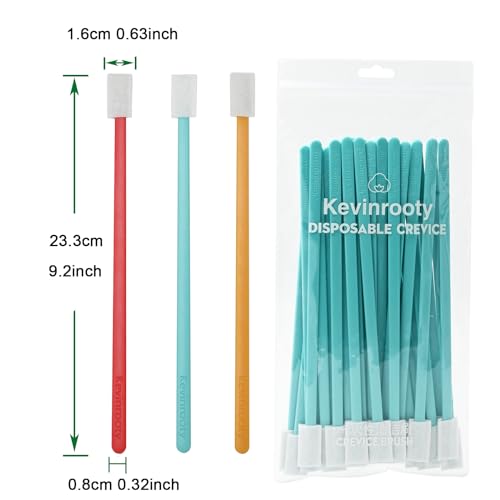 30PCS Crevice Cleaning Brush Tool Kit - Disposable Toilet Brush & Seat Cleaner (Blue)